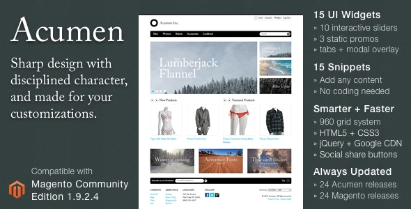 Acumen – The Highly Extensible Magento Theme